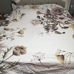 Madison Park Mauve KING 100% Cotton 3 PCS REVERSIBLE Duvet Cover Set